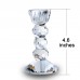 Pair 2 Crystal Cut Pillar Candle Holders Wedding Centerpieces Home Decor   382541890274